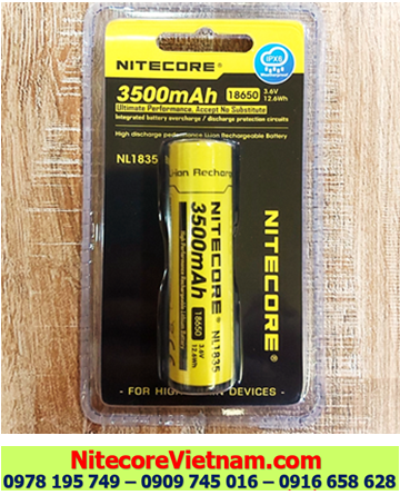 Pin Nitecore NL1835HP 3500mAh 